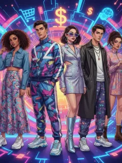 Modelos luciendo las últimas tendencias de moda de las Novedades SHEIN 2025 en un entorno urbano dinámico.