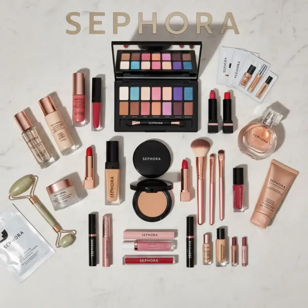 Productos de belleza de Sephora con muestras y descuentos llamativos