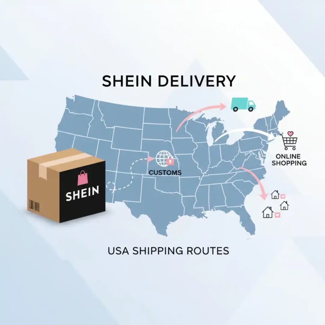 Paquete de SHEIN siendo entregado en Estados Unidos, simbolizando las nuevas políticas de envío.