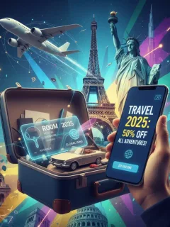 Guía de descuentos en viajes para 2025 con ofertas en vuelos, hoteles y coches.