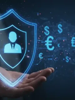 Escudo digital protegiendo datos personales en un entorno de marketing, simbolizando las nuevas directrices de la AEPD.