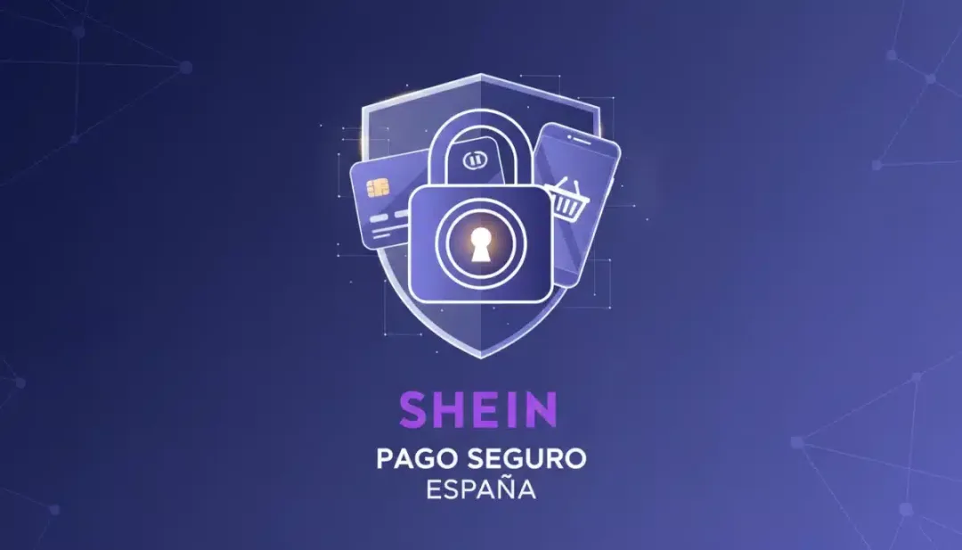 Icono de candado sobre tarjeta de crédito y móvil, simbolizando la seguridad en los pagos y la protección de datos al comprar en SHEIN.
