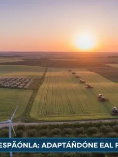 Paisaje agrícola español al amanecer, simbolizando el impacto de las nuevas regulaciones de la UE.