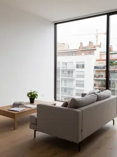 Interior de un apartamento moderno en España, representando las nuevas regulaciones de vivienda y su impacto en el alquiler.