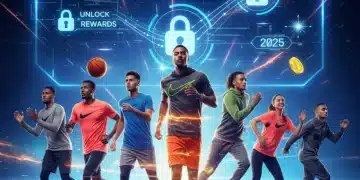 Miembros de Nike celebrando con equipamiento deportivo, simbolizando los nuevos niveles y recompensas exclusivas de Nike Membership 2025.