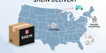 Paquete de SHEIN siendo entregado en Estados Unidos, simbolizando las nuevas políticas de envío.