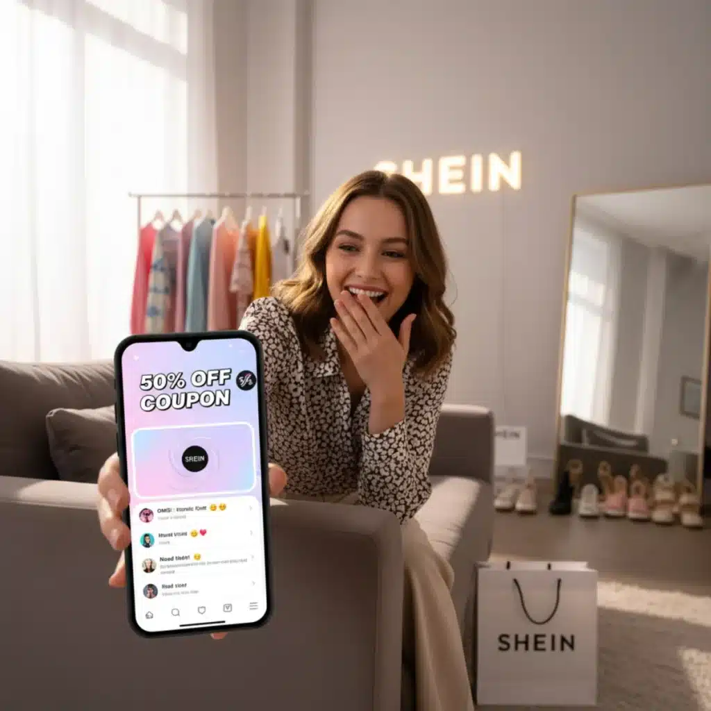SHEIN Live: Gana cupones de hasta 50% en directo