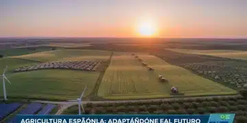 Paisaje agrícola español al amanecer, simbolizando el impacto de las nuevas regulaciones de la UE.